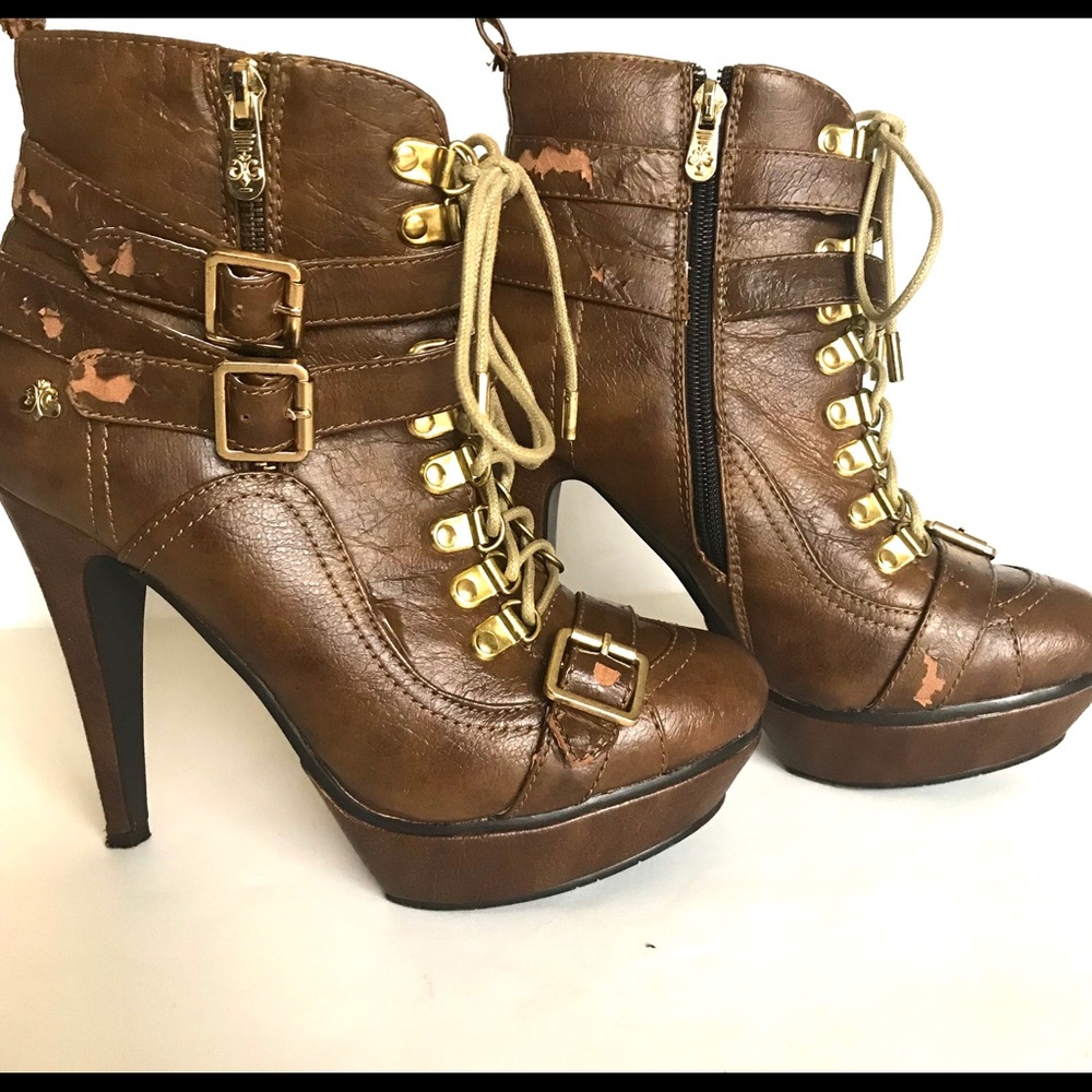 House Of Dereon Stiletto Wedge Boots